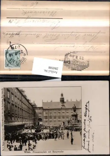 284588,Wien Innere Stadt Franzensplatz m. Burgwache Ablösung