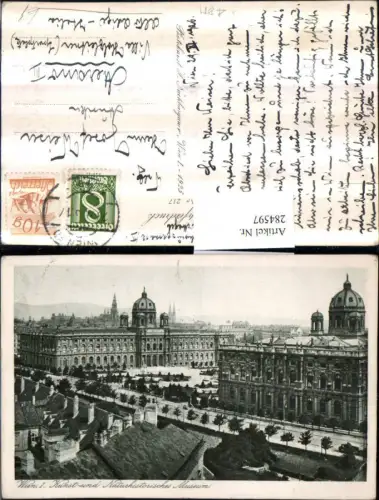 284597,Wien Innere Stadt Kunst- und Naturhistorisches Museum