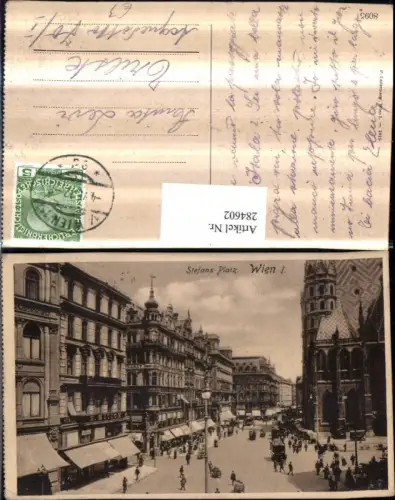 284602,Wien Innere Stadt Stefans-Platz Straßenansicht Geschäfte
