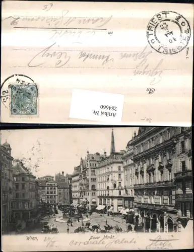 284660,Wien Innere Stadt Neuer Markt Brunnen Geschäfte