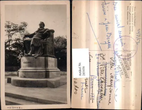 285456,Wien Innere Stadt Goethe-Denkmal