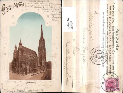 285459,Präge AK Wien Innere Stadt Stephansdom