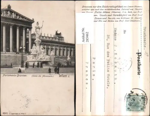 285462,Wien Innere Stadt Parlament Parlament-Brunnen
