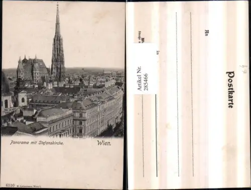 285466,Wien Innere Stadt Panorama m. Stephansdom