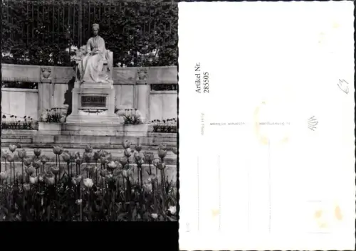 285505,Wien Innere Stadt Kaiserin Elisabeth-Denkmal Sissi Tulpen pub Foto Hubmann 5212