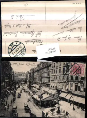 285530,Wien Innere Stadt Graben Straßenansicht Geschäfte Brunnen