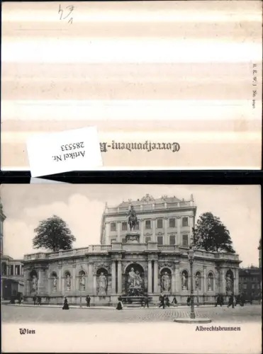 285533,Wien Innere Stadt Albrechtsbrunnen Brunnen pub Brüder Kohn B.K.W.I. 2040