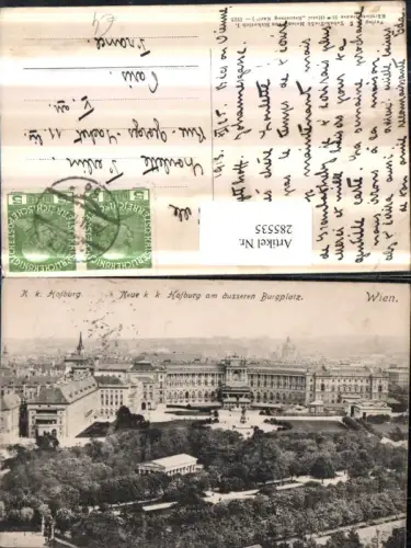 285535,Wien Innere Stadt K. k. Hofburg am äußeren Burgplatz