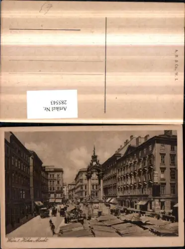 285543,Wien Innere Stadt Hoher Markt Brunnen Geschäfte