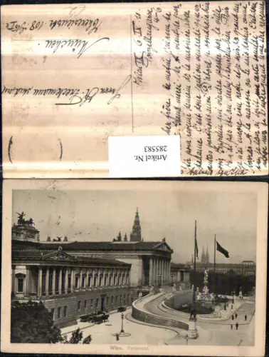 285583,Wien Innere Stadt Parlament m. Brunnen