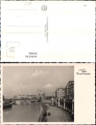 285602,Wien Innere Stadt Kai m. Urania Brücke