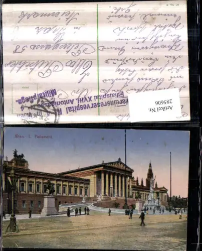 285606,Wien Innere Stadt Parlament Gebäude Brunnen