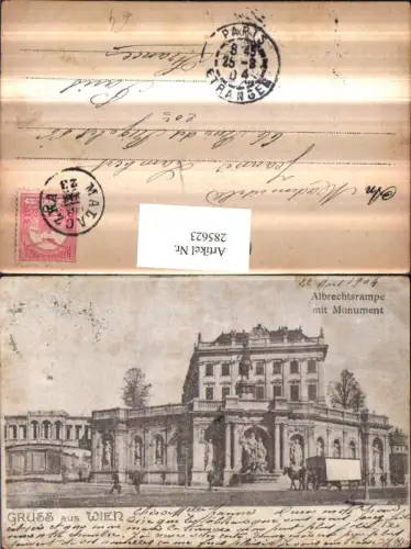 285623,Wien Innere Stadt Albrechtsrampe m. Monument