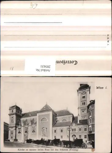 285631,Wien Innere Stadt Freyung Kirche zu unserer lieben Frau b. d. Schotten pub Brüder Kohn B.K.W.I.