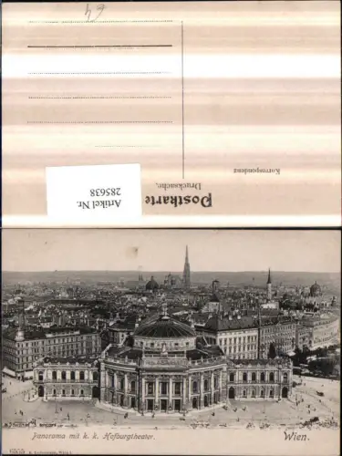 285638,Wien Innere Stadt Totale Panorama m. k. k. Hofburgtheater