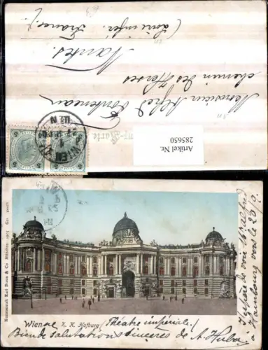 285650,Wien Innere Stadt K. k. Hofburg