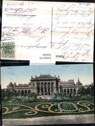 285669,Wien Innere Stadt Kursalon Gebäude Garten