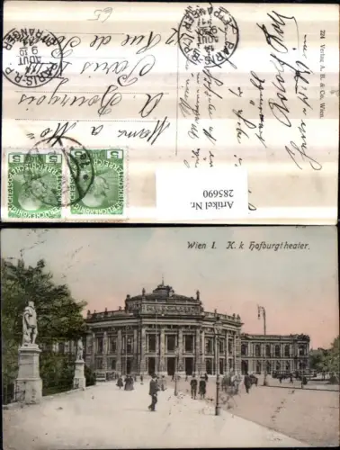 285690,Wien Innere Stadt K. k. Hofburgtheater