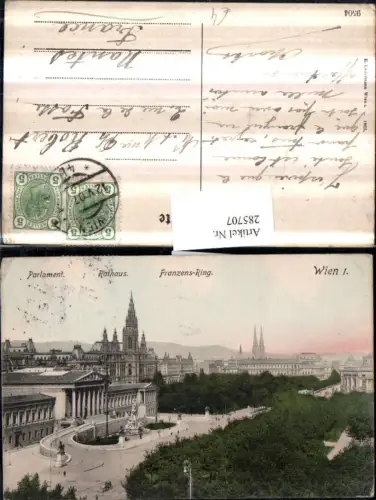 285707,Wien Innere Stadt Franzensring Rathaus Parlament