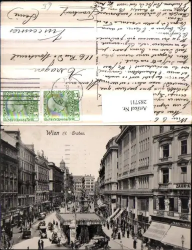 285711,Wien Innere Stadt Graben Straßenansicht Geschäfte Pestsäule