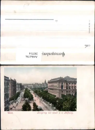 285714,Wien Innere Stadt Burgring m. K. k. Hofburg