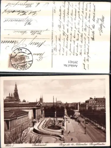 297421,Wien Innere Stadt Ring Parlament Burgtheater