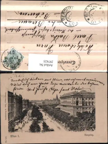 297425,Präge Passepartout Wien Innere Stadt Burgring Straße