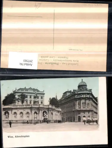 297503,Wien Innere Stadt Albrechtsplatz Denkmal m. Brunnen