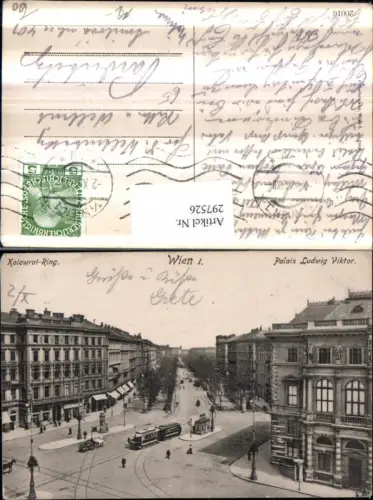 297526,Wien Innere Stadt Kolowrat-Ring Palais Ludwig Viktor Straßenbahn Straßenansicht