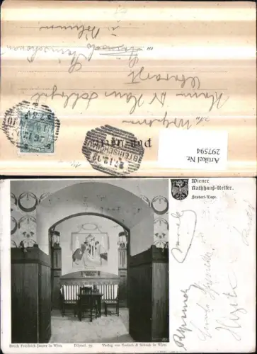 297594,Wien Innere Stadt Rathaus-Keller Staberl-Loge