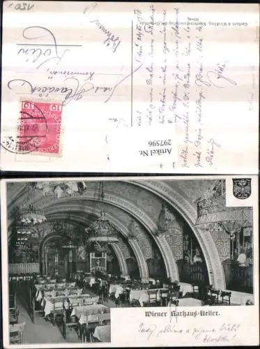 297596,Wien Innere Stadt Rathaus-Keller Innenansicht