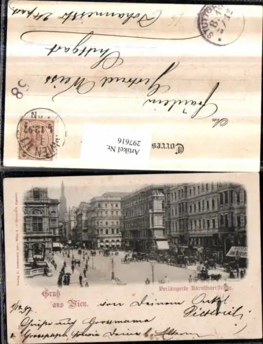 297616,Wien Innere Stadt Verlängerte Kärntnerstraße Straßenansicht Geschäfte
