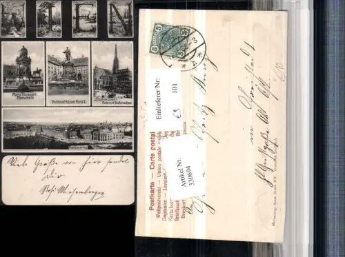 330694,Wien Innere Stadt Buchstabensprache Franzensring Stephansdom pub Microscop-Karte