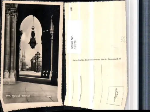 330720,Wien Innere Stadt Rathaus Arkaden Blick zur Votovkirche pub Deutscher Schulverein Südmark