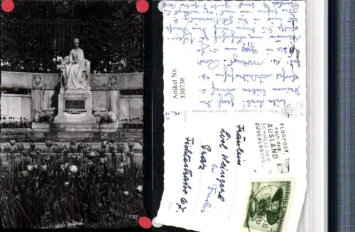 330738,Wien Innere Stadt Kaiserin Elisabeth-Denkmal im Volksgarten Tulpen pub Foto Hubmann 5210