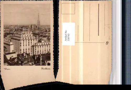 330743,Wien Innere Stadt Teilansicht Hochhaus m. Stephansdom
