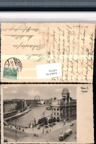 330754,Wien Innere Stadt Urania Straßenbahn Blick zum Riesenrad pub B.K.W.I. 2017