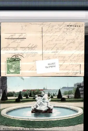 330759,Wien Innere Stadt Brunnengruppe bei den k.k. Museen pub B.K.W.I. 105/25