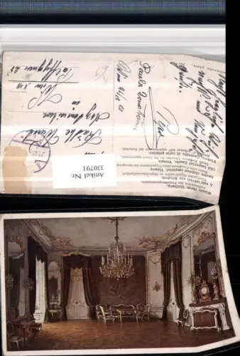 330791,Künstler AK J. Jaunbersin Wien Innere Stadt Hofburg Audienzsalon des Fremdenappartements