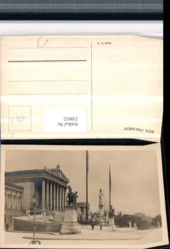 330852,Wien Innere Stadt Parlament m. Brunnen