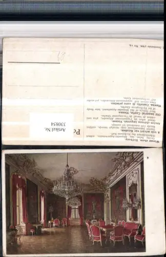 330854,Künstler AK J. Jaunbersin Wien Hofburg Großer Salon des Alexander-Appartements