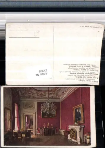 330855,Künstler AK J. Jaunbersin Wien Innere Stadt Hofburg Schreibzimmer Franz Joseph