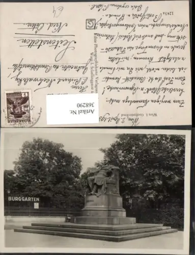 368290,Wien Innere Stadt Burggarten Goethe-Denkmal Statue