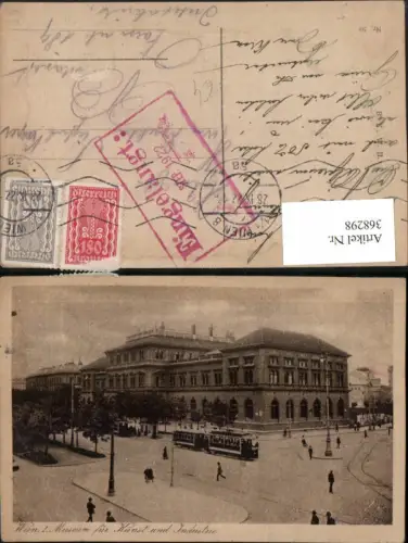 368298,Wien Innere Stadt Museum für Kunst und Industrie Straßenbahn