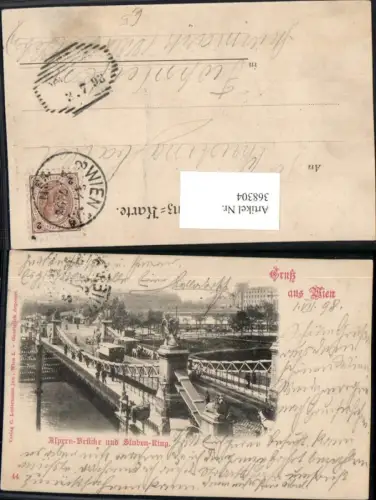 368304,Gruß aus Wien Innere Stadt Aspern-Brücke u. Stuben-Ring