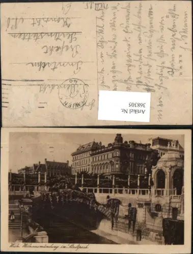 368305,Wien Innere Stadt Wienausmündung im Stadtpark Brücke