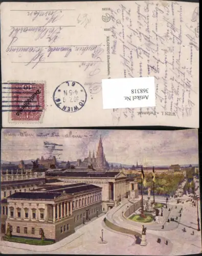 368318,Künstler AK Wien Innere Stadt Parlament pub Kilophot 21190