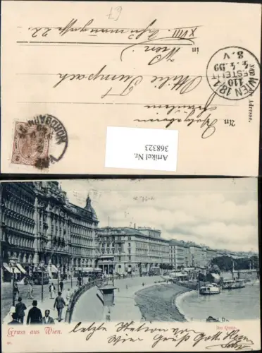 368323,Gruß aus Wien Innere Stadt Quais Anlegestelle