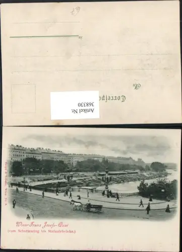 368330,Wien Innere Stadt Franz Josefs-Quai vom Schottenring