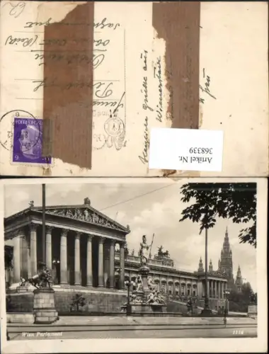 368339,Wien Innere Stadt Parlament Gebäude Statuen